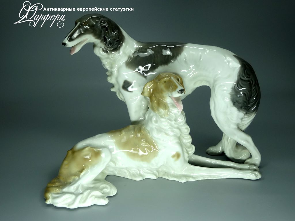 Купить фарфоровую статуэтку Schaubach Kunst Борзые